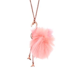 KATE SPADE • By The Pool Flamingo Long Necklace